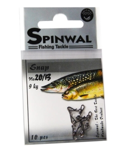 Spinwal snap hook 20/B 9kg 10buc.