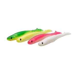 SG Slender Scoop Shad 13cm 12g Dark Water Mix 4pcs