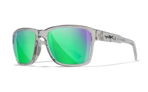 Wiley X TREK Capt Capt Green Mirror Gloss Crystal Light