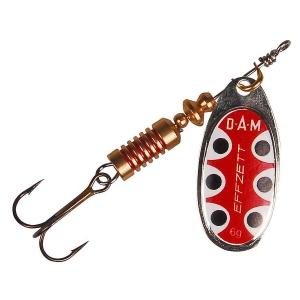 DAM Effzett Standard Spinner Silver Black Dot 4g Spinnerbait DAM Effzett Standard Spinner Silver Black Dot 4g