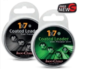 IRON CLAW 1x7 Coated Leader negru 9kg 5m 0.36mm