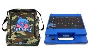 Hype Tackle Camo Camo Echosounder Set de husă de acoperire + cutie PREMIUM pentru două baterii cu siguranță