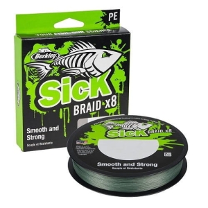 Berkley X8 Sick Braid 0.08m 150m 6kg GRN Berkley X8 Sick Braid 0.08m 150m 6kg GRN