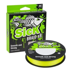 Berkley X8 Sick Braid 0.14mm 150m 16.5kg Galben Berkley X8 Sick Braid 0.14mm 150m 16.5kg Galben