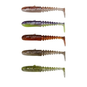 SG Gobster Shad 9cm 9g Clear Water Mix 5pcs