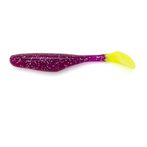 Bass Assassin 4" Walleye Purple Canary 10buc
