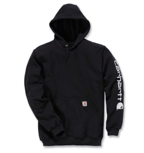 Carhartt Midweight Carhartt Midweight Sleeve Logo Hood Black XL