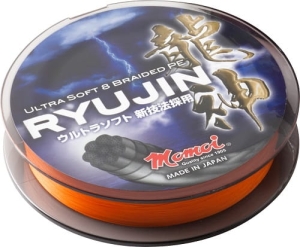 MOMOI Ryujin împletitură de linie împletită 0.18mm 13Kg 300m portocaliu