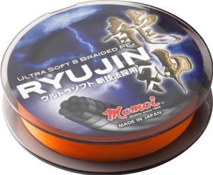 Fir împletit MOMOI Ryujin împletitură 300m 0,10mm 9kg Orange