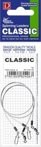 DRAGON 1x19 Surflon 8kg CLASSIC 25cm leader DRAGON 1x19 Surflon 8kg CLASSIC 25cm 2buc.
