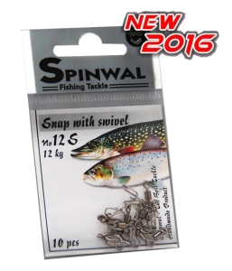 Spinwal 12 S 12kg cârlig cu rotiță 10buc.