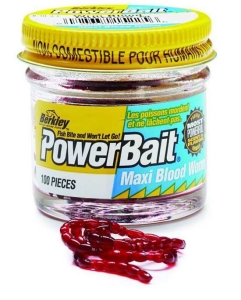 Berkley Powerbait Micro Blood Worm elastic cu viermi de sânge
