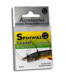 Spinwal Steel leader 25cm 8kg 2buc.